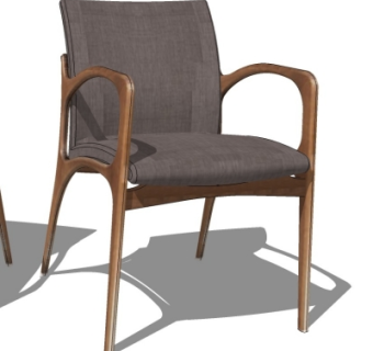 现代单椅su模型