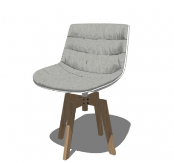 现代休闲椅su模型