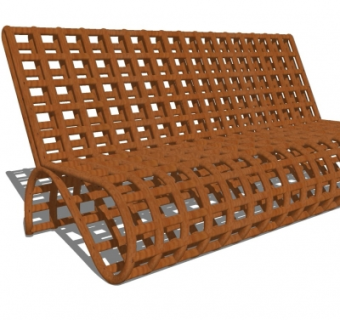 现代户外椅su模型