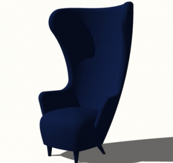 现代休闲椅su模型