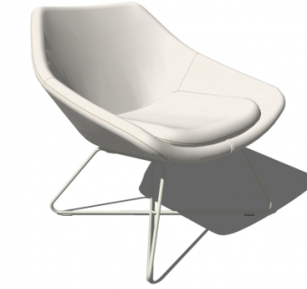 现代单椅su模型