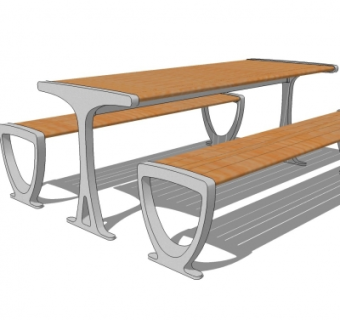 现代公用椅su模型