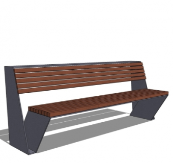 现代公用椅su模型