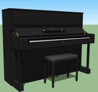 现代钢琴su模型