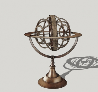 欧式古典星象仪su模型