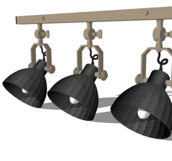 现代射灯su模型