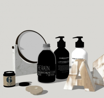 现代化妆品su模型