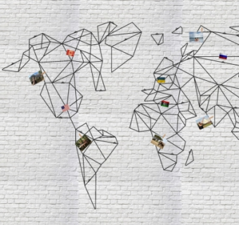 现代背景墙饰su模型