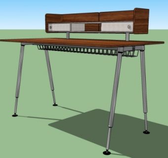 现代书桌su模型
