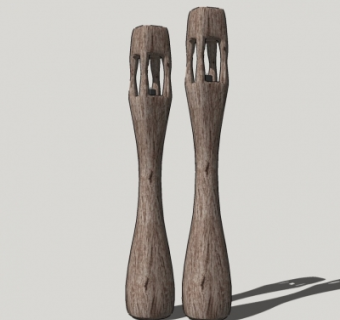 现代工艺品摆件su模型