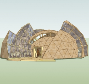 现代艺术建筑su模型