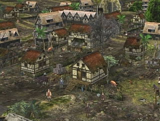 欧式古典村子规划su模型