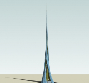 现代艺术建筑su模型