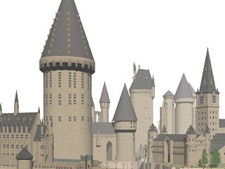 欧式<em>古典城堡</em>su模型