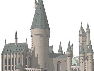 欧式城堡su模型
