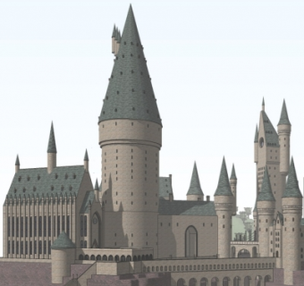 欧式城堡su模型