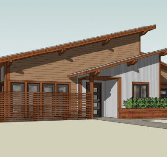 现代简约住宅su模型