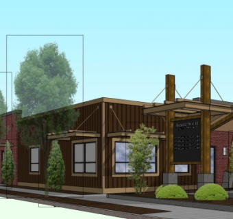 现代饭店su模型