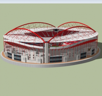 现代运动馆su模型