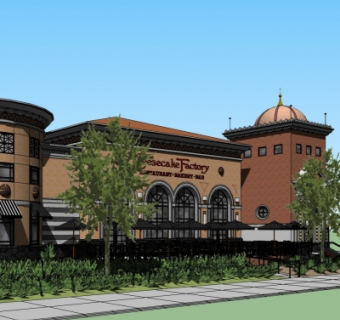 欧式酒店su模型