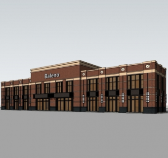 现代办公楼su模型