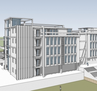 现代办公楼su模型