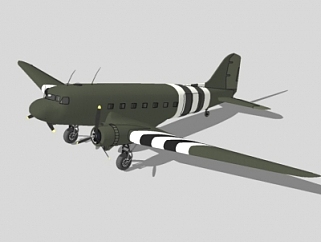 现代飞机su模型