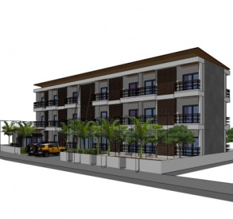 现代公寓su模型