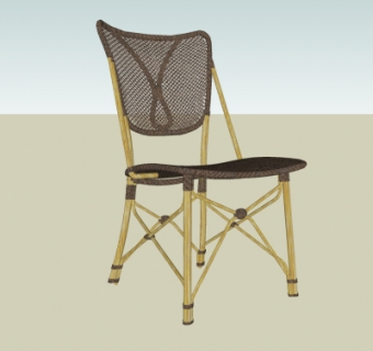 现代网布单椅su模型