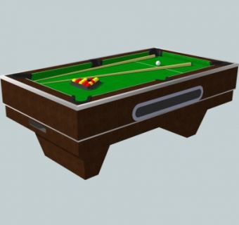 现代台球桌su模型