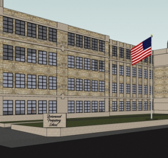 欧式办公楼su模型