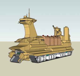 现代收割机su模型