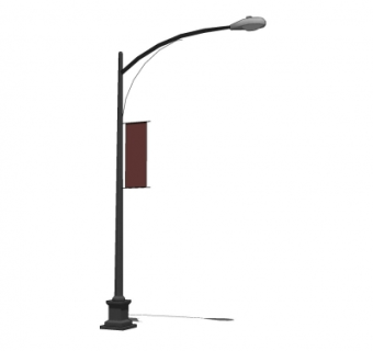 现代路灯su模型