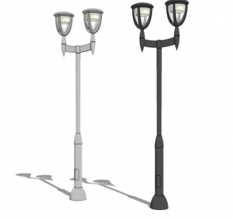 现代路灯su模型