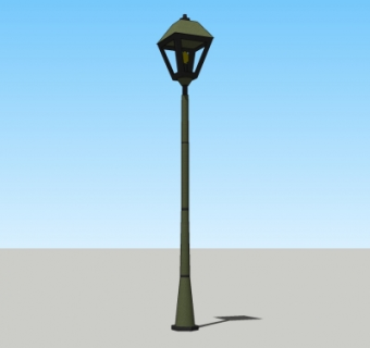 现代路灯su模型
