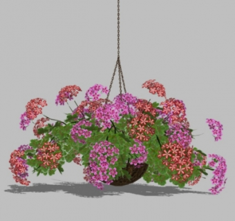 现代花篮su模型