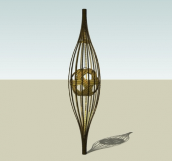 中式饰品摆件su模型