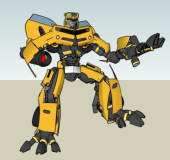 现代变形金刚大黄蜂su模型