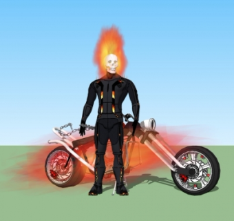 现代灵魂战车su模型