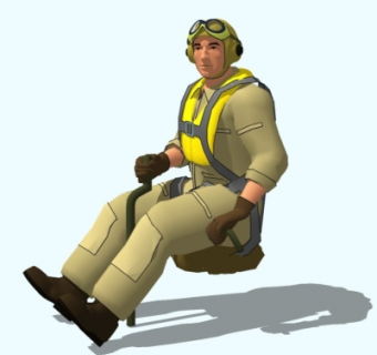 现代飞行员su模型