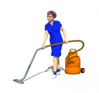 现代人物su模型