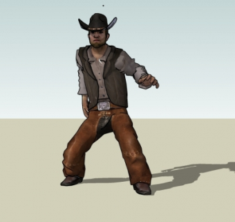 美式牛仔su模型