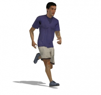 现代人物su模型