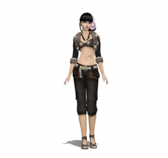 现代人物su模型