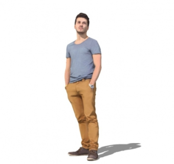 现代人物su模型