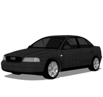 现代奥迪汽车su模型