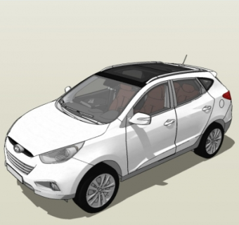 现代汽车su模型