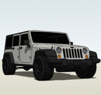 现代吉普车su模型