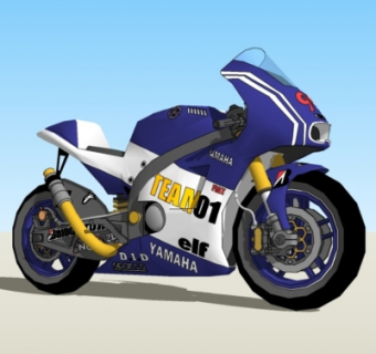 现代摩托车su模型