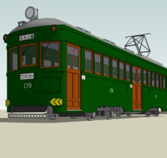 日式电车su模型